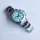 Super Clone Rolex Blaken Daytona Extra Thin Light Blue Dial Black Steel Watch (5)_th.jpg